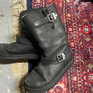 Ugg fleece leather Ugg boots